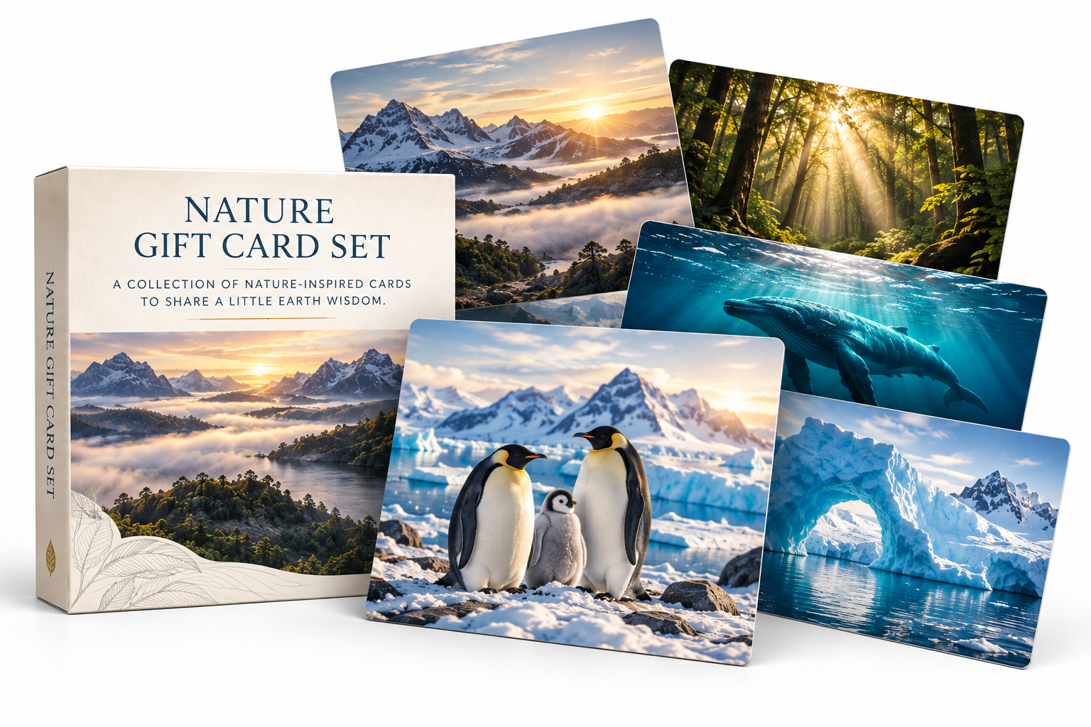 Nature gift card set